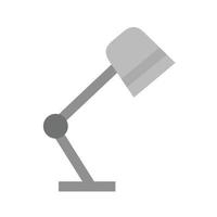 Office Lamp Flat Greyscale Icon vector