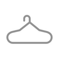 Hanger Flat Greyscale Icon vector