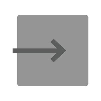 Exit to App Flat Greyscale Icon vector