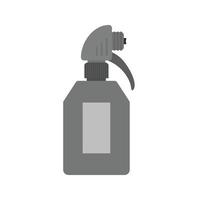 Spray Bottle Flat Greyscale Icon vector