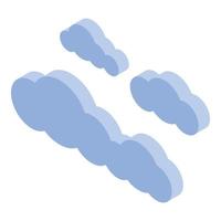 Desert clouds icon, isometric style vector