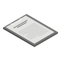 Checkboard icon, isometric style vector