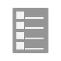 Tasks List Flat Greyscale Icon vector