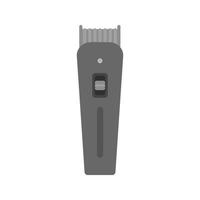 trimmer ii icono plano en escala de grises vector