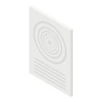 Ventilator remote control icon, isometric style vector