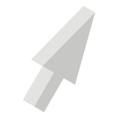 Mouse cursor icon, isometric style