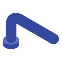 Ventilation pipe icon, isometric style