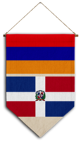 bandeira relação país pendurado tecido viagem consultoria de imigração visto transparente armênia república dominicana png