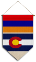 drapeau relation pays suspendu tissu Voyage immigration conseil visa transparent Arménie Colorado png