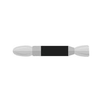 Eyeshade applicator Flat Greyscale Icon vector