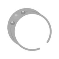 Bracelet Flat Greyscale Icon vector