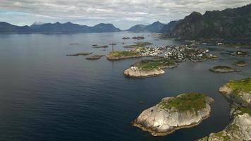 henningsvaer nel lofoten isole, Norvegia di fuco 5 video