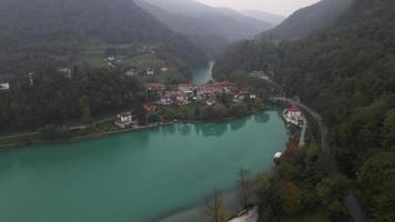 Most na Soci in Slovenia by Drone video