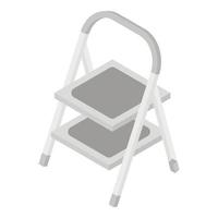 Small ladder icon, isometric style vector