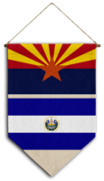 flagge beziehung land hängen stoff reise einwanderung beratung visum transparent elsalvador arizona png