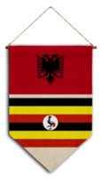 bandeira relação país pendurado tecido viagem consultoria de imigração visto transparente albânia uganda png