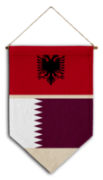 bandera relación país colgando tela viaje inmigración consultoría visa transparente qatar albania png