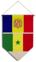 flagge beziehung land hängen stoff reise einwanderung beratung visa transparent andorra senegal png