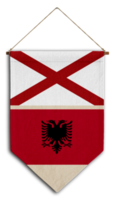 vlag relatie land hangende kleding stof reizen immigratie advies Visa transparant Alabama Albanië png