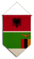 vlag relatie land hangende kleding stof reizen immigratie advies Visa transparant Zambia Albanië png