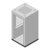 icono del ascensor del vestíbulo, estilo isométrico vector