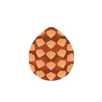 Pinecone icon, isometric style vector