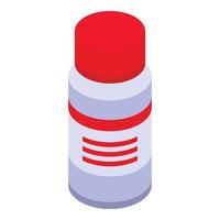 Bottle medical syrup icon, isometric style vector