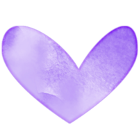 diseño de corazón de acuarela png