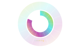 80 percent loading user interface, A Futuristic loading icon, colorful loading tap menu UI, use for Download progress, web design template, interface uploading design. png