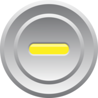 led liga/desliga botão círculo de controle eletricidade decorativa para plano de fundo do site png