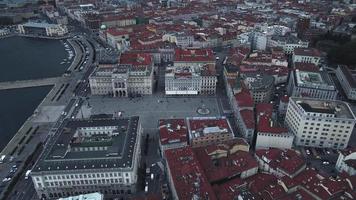 trieste, italie par drone video