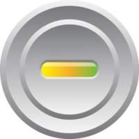 LED Aan uit schakelaar controle cirkel knop elektriciteit decoratief voor website achtergrond png