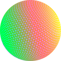 Ball circle tech fantasy 3d color for decorative web backgrounds png