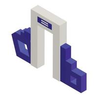 Sport arch icon, isometric style vector