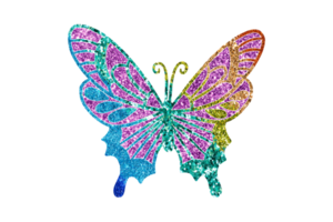 paillettes papillon clipart png, papillon png