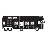 icono de autocaravana de lujo, estilo simple vector