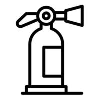 Water fire extinguisher icon, outline style vector