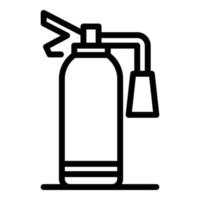 Fire extinguisher equipment icon, outline style vector