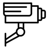 Museum security camera icon, outline style vector