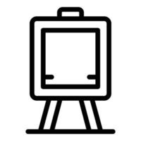 Kid room easel icon, outline style vector