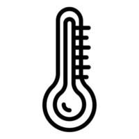 Thermometer in the steam room icon, outline style vector