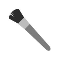 Blushon Brush Flat Greyscale Icon vector