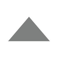 Triangle Arrow Up Flat Greyscale Icon vector