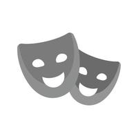 Theater Flat Greyscale Icon vector