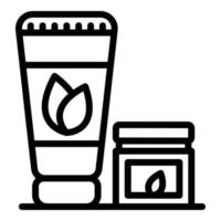 Bath tincture of eucalyptus icon, outline style vector