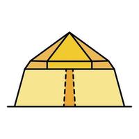 Canopy icon color outline vector