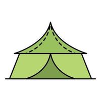 Gazebo icon color outline vector