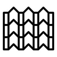 Part of the roof icon, outline style vector