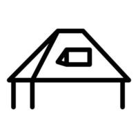 Roof of the house icon, outline style vector