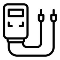 Multimeter icon, outline style vector